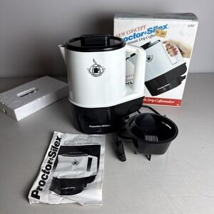 Proctor-Silex 6-Cup All-In-One Automatic Drip Coffeemaker 10" A707 Vintage 1986